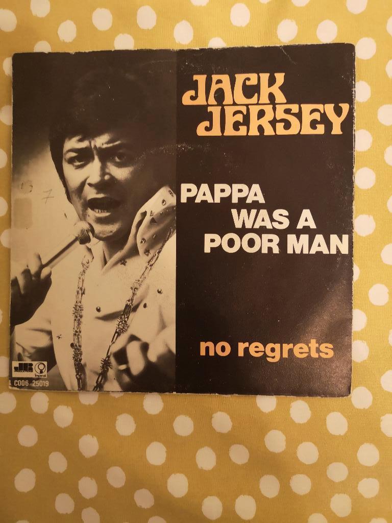 singel jack jersey PAPA WAS A POOR MAN(bpost gratis), Ophalen of Verzenden, Gebruikt
