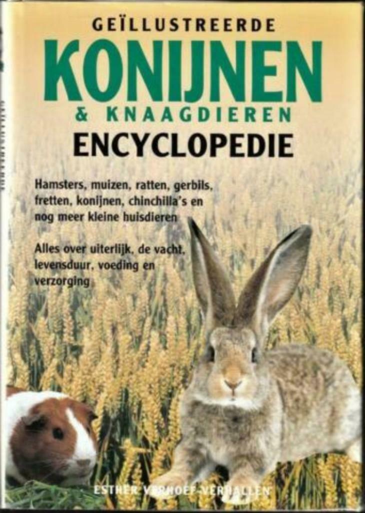 Boek Geillustreerde konijnen en knaagdieren encyclopedie, Enlèvement ou Envoi, Neuf, Lapins ou Rongeurs, Esther Verhoef-Verhallen