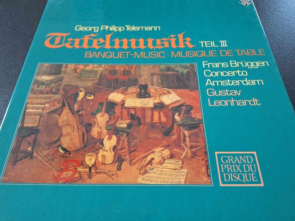 Telemann / Brüggen - Tafelmusik Teil III Box 2 x Lp's Vinyl, 12 pouces, Baroque, Enlèvement ou Envoi, Utilisé