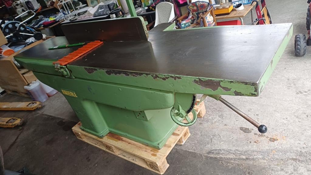 Vlakschaafmachine Bauerle 380 volt, Doe-het-zelf en Bouw, Schaafmachines, Ophalen of Verzenden, Gebruikt