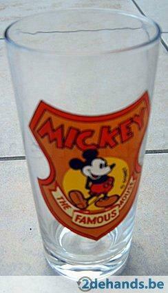 Glas Mickey Mousse oranje, Verzamelen, Nieuw