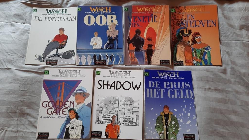 7 titels Largo Winch nrs 1 3 9 10 11 12 13, Boeken, Stripverhalen, Zo goed als nieuw, Meerdere stripboeken, Ophalen of Verzenden