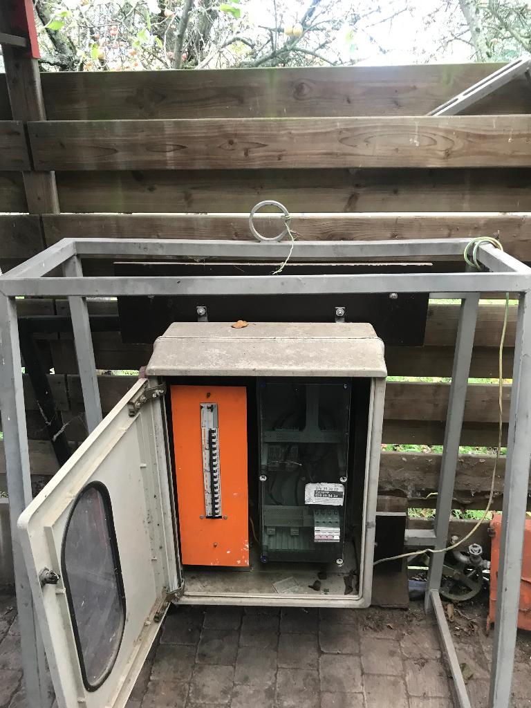 Werfkast 32 Amp met statief, Ophalen