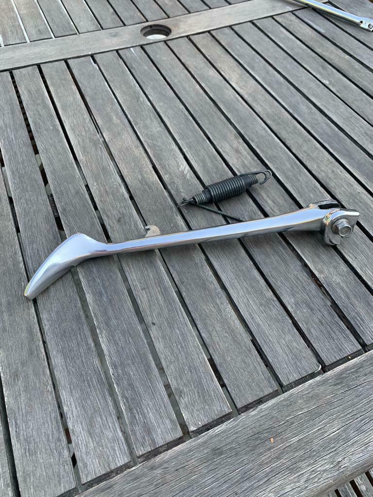Béquille Dragstar 650 en parfait état chromée, Utilisé