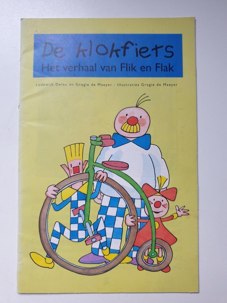De klokfiets Het verhaal van Flik en Flak - mini magazine, Ophalen of Verzenden, Gelezen
