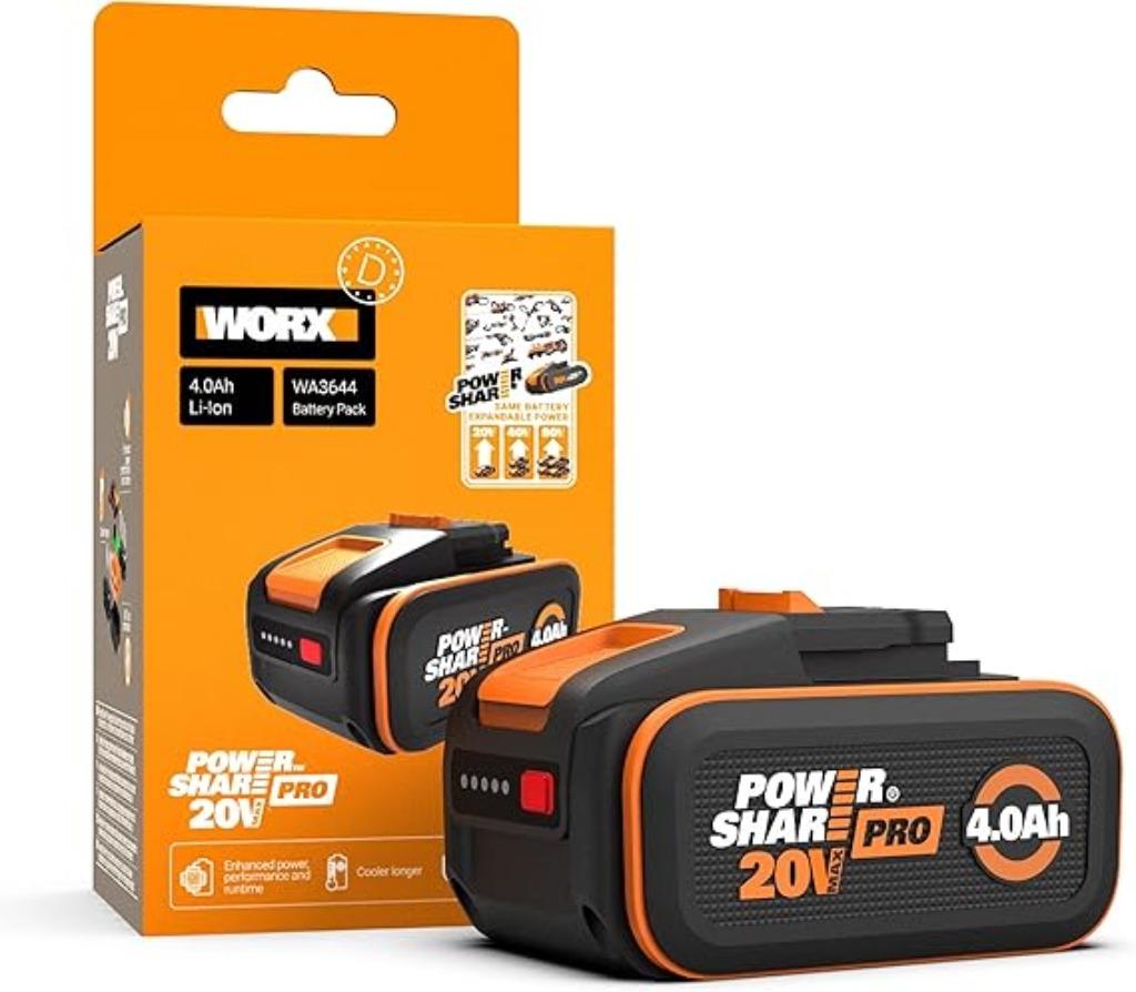 WORX | Batterie 20 V 4 Ah | compatible avec les outils WORX, TV, Hi-fi & Vidéo, Batteries, Neuf, Envoi