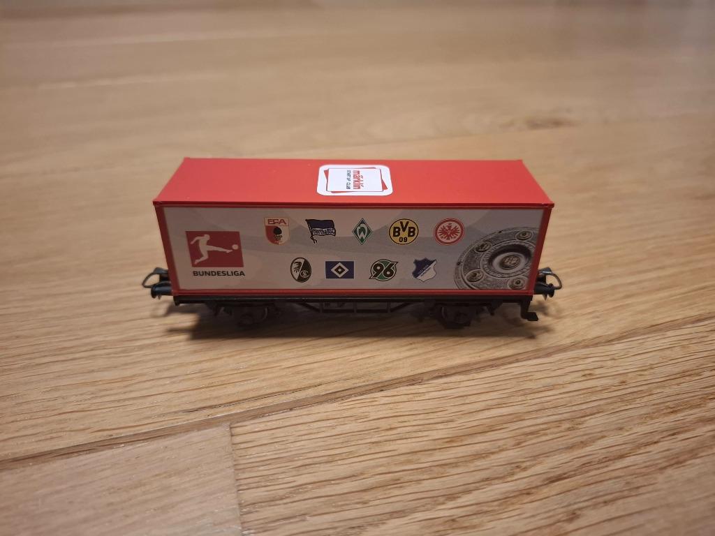 Märklin 48617 - wagon porte conteneur Bundesliga SNCB, Enlèvement, Comme neuf, Wagon, Märklin