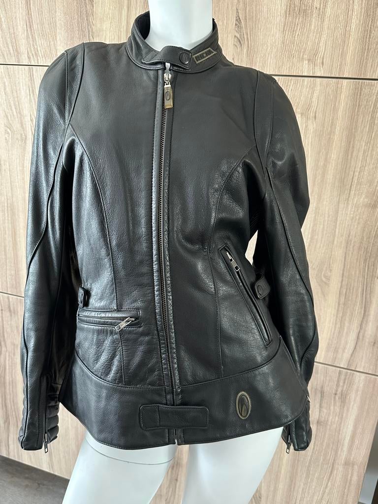 lederen motorjas dames. Maat 42. Richa, Ophalen, Jas | leer, Richa, Dames
