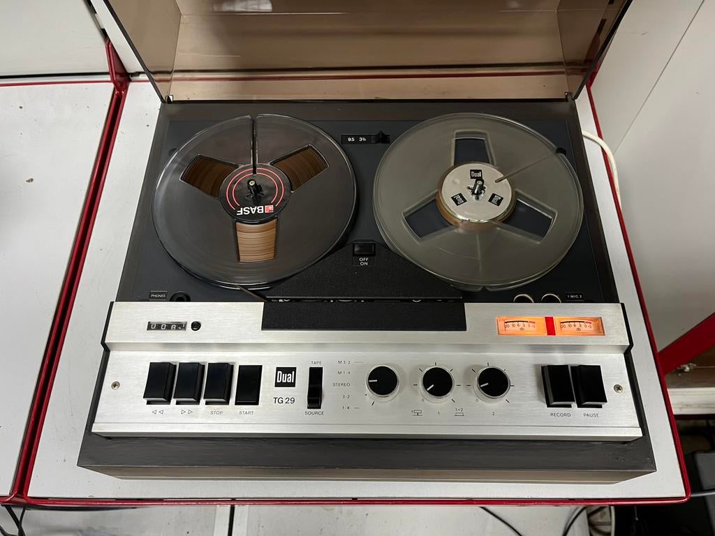 Vintage Dual TG 29CV bandrecorder, Ophalen, Bandrecorder, Met banden