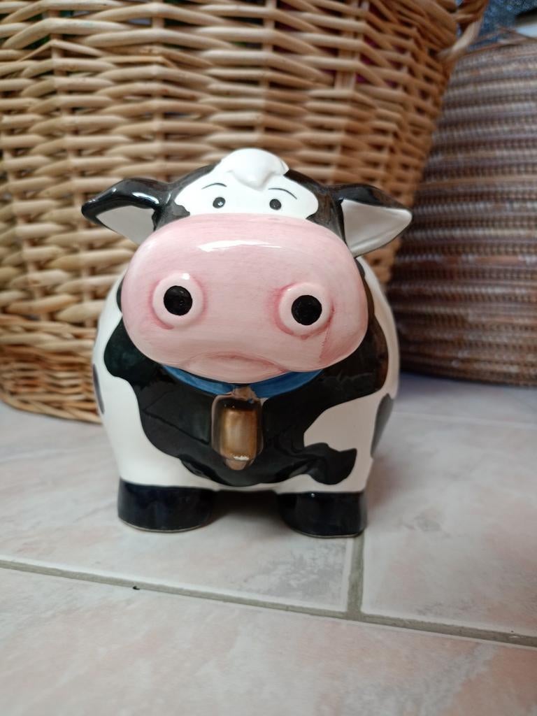 Spaarpot voor koeien, Verzamelen, Verzenden, Zo goed als nieuw, Steen, Aardewerk of Keramiek, Dier