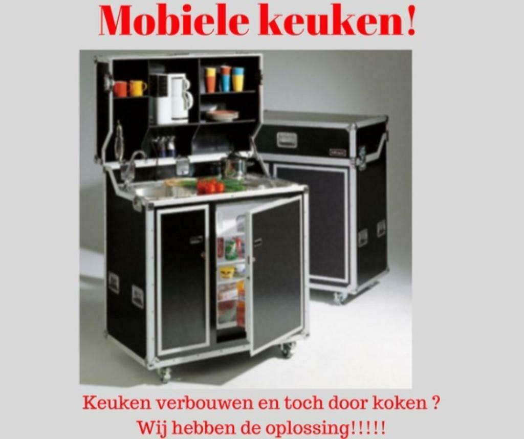 Nood keuken op wielen te huur complete keuken binnen/buiten, Ophalen, Zo goed als nieuw