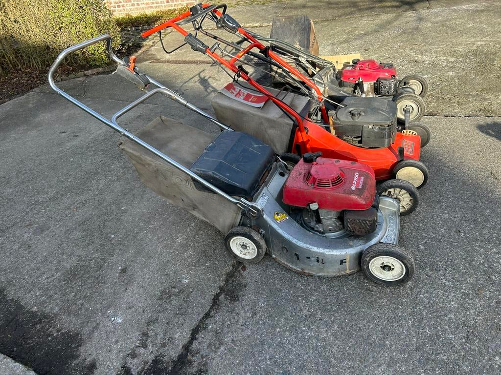 Grasmaaiers, Ophalen, Benzine-grasmaaier