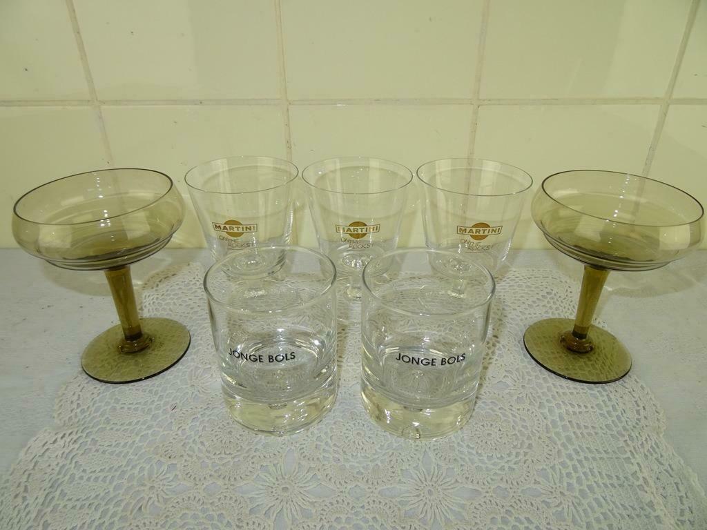 Collectie vintage drankglazen en cocktailglazen curiosa glas, Antiek en Kunst, Ophalen of Verzenden