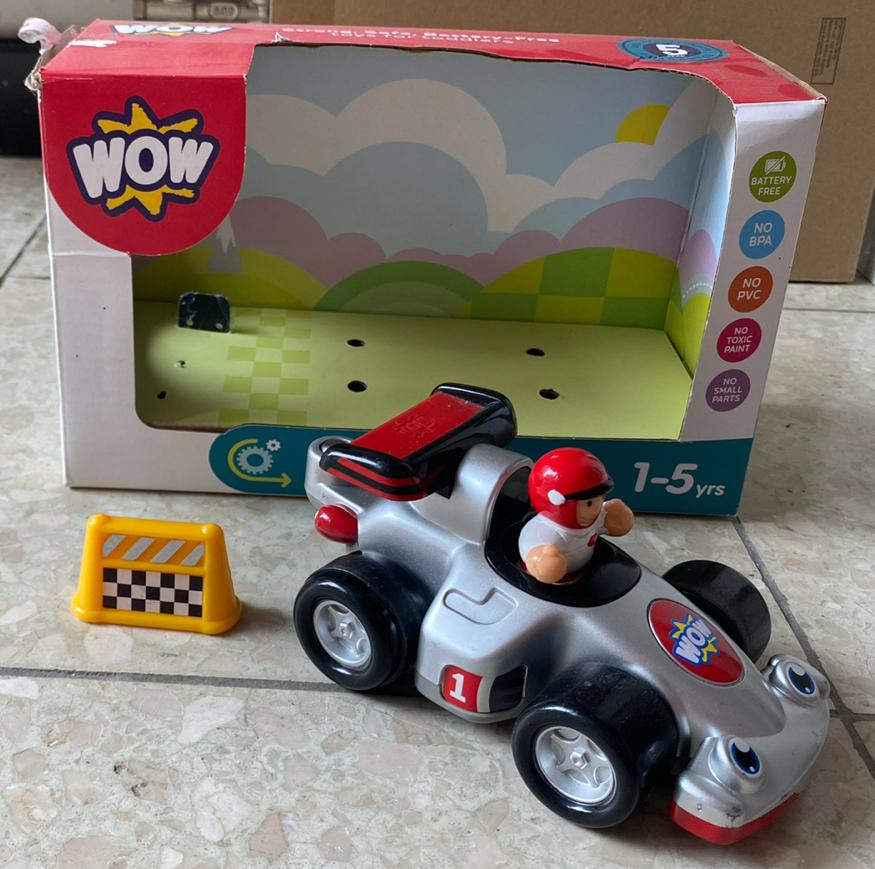 WOW toys Voiture de course Rickie, Kinderen en Baby's, Gebruikt