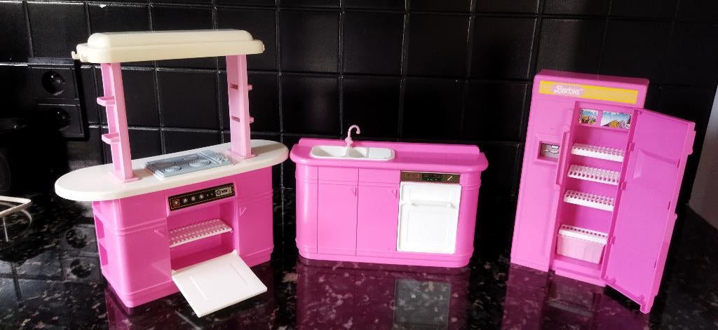 barbie keuken, Enlèvement, Comme neuf, Plastique, Jouer à la cuisine