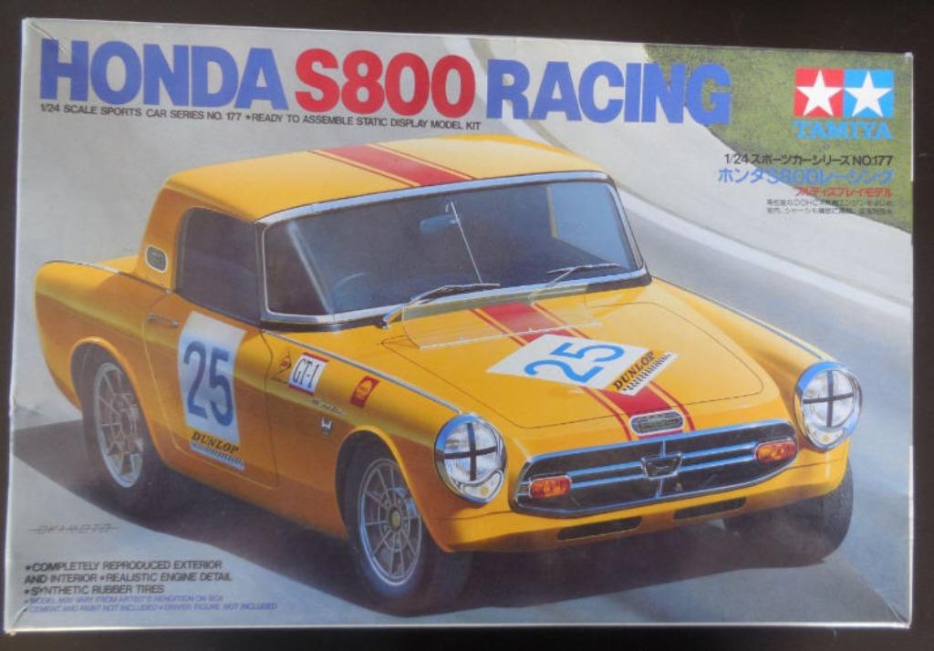 TAMIYA - HONDA S800 RACING - schaal 1/24 - n24177 uitgave 1, Hobby en Vrije tijd, Auto, Groter dan 1:32, Nieuw, Ophalen of Verzenden