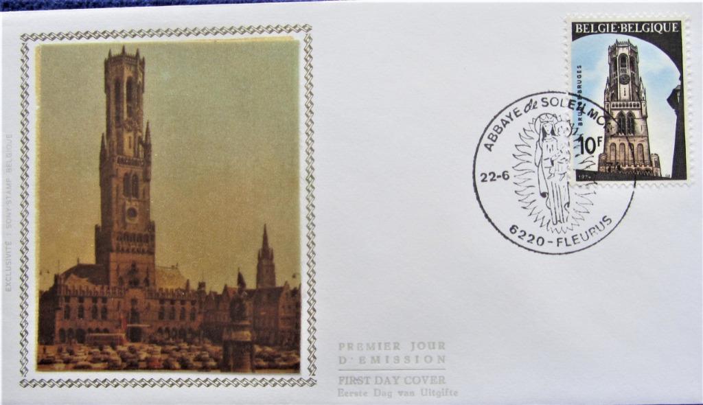 FDC OP ZIJDE -TOERISME- BRUGGE, Ophalen of Verzenden, Gestempeld, Plaats of Gebouw