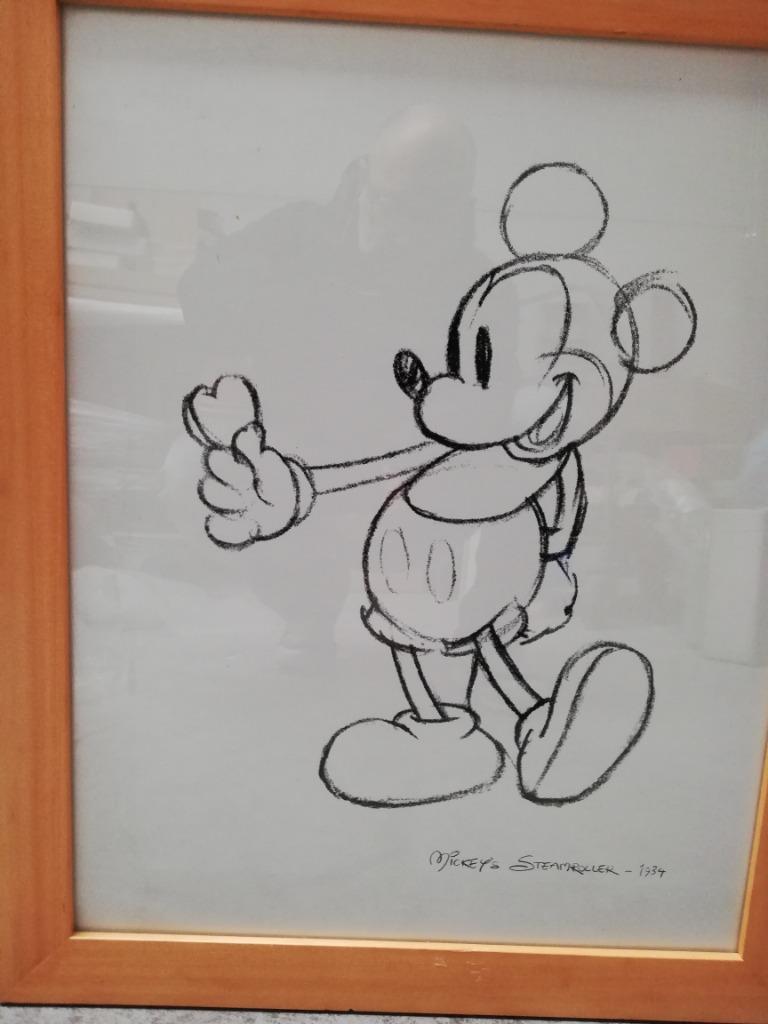 * Mickey's Steamroller — Impression encadrée, Antiquités & Art, Art | Autres Art, Enlèvement ou Envoi