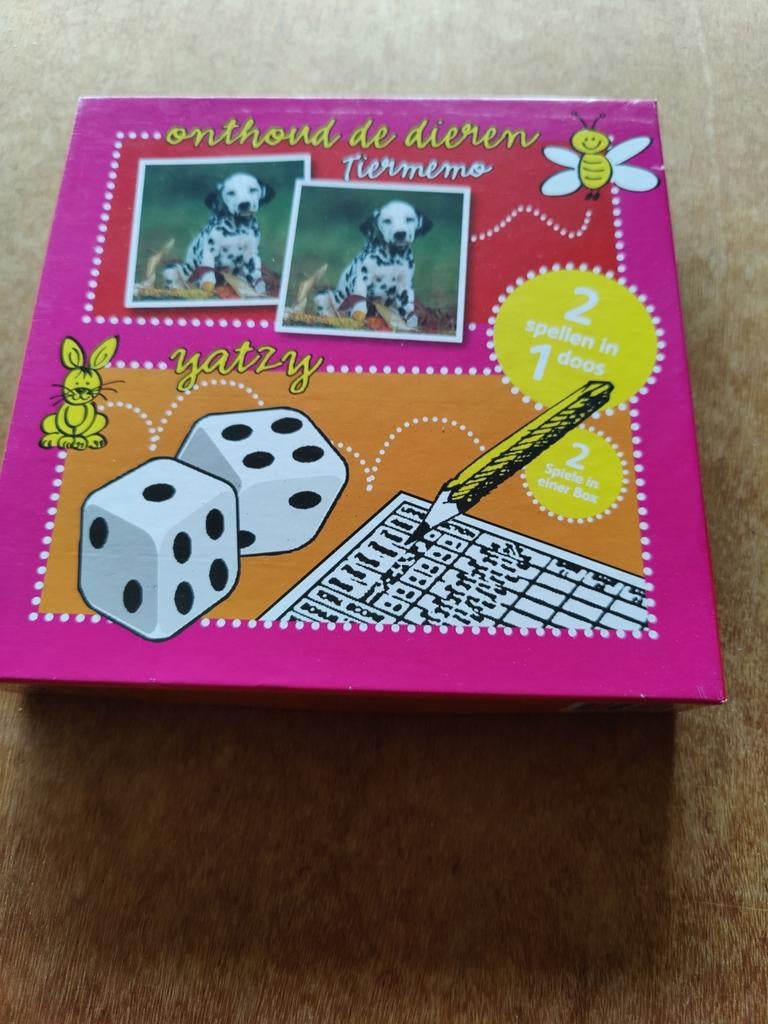 Dieren memory en yahtzee spel, Enlèvement ou Envoi, Comme neuf