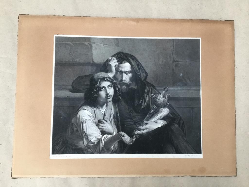 Authentieke druk Gustave Wappers Le Camoens, Ophalen of Verzenden, Portret