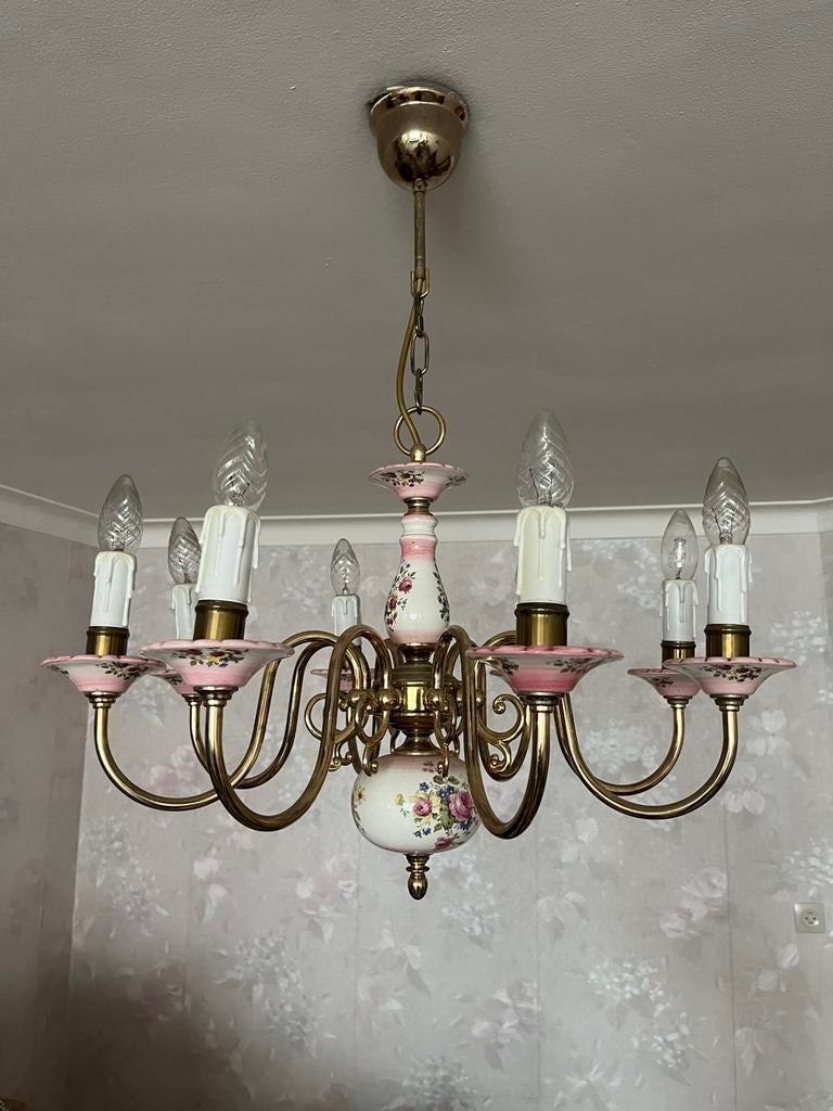 Kroonlusters, Huis en Inrichting, Lampen | Kroonluchters, Ophalen, Zo goed als nieuw