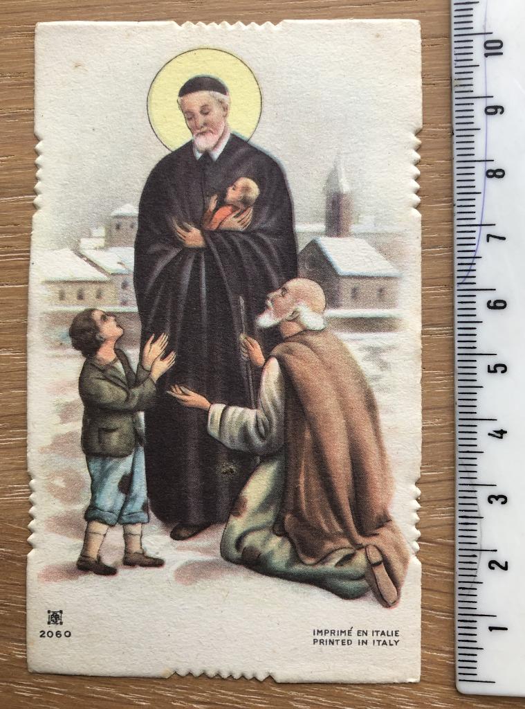 Bidprentje Vincentius de Paulo, Ophalen of Verzenden, Bidprentje