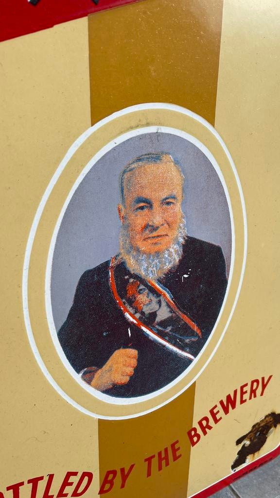 Kruger emaille bord., Ophalen, Gebruikt, Reclamebord