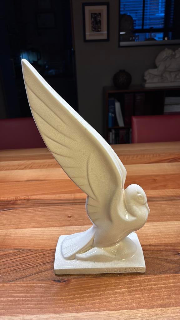 Craquelé vogel - Duquenne., Antiek en Kunst, Ophalen of Verzenden