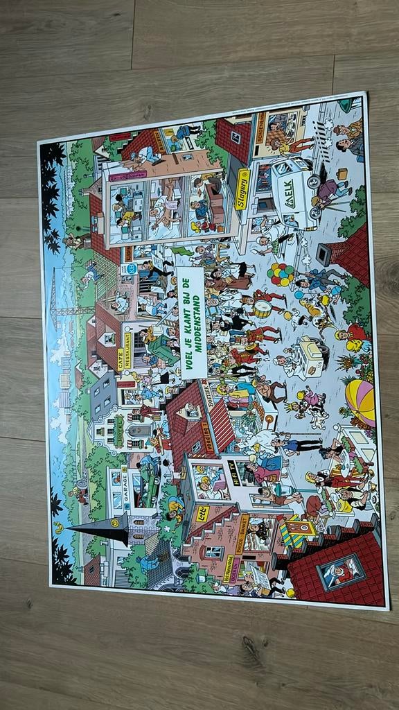 Vandersteen suske en wiske affiche middenstand 1989, Enlèvement ou Envoi, Bob et Bobette, Comme neuf