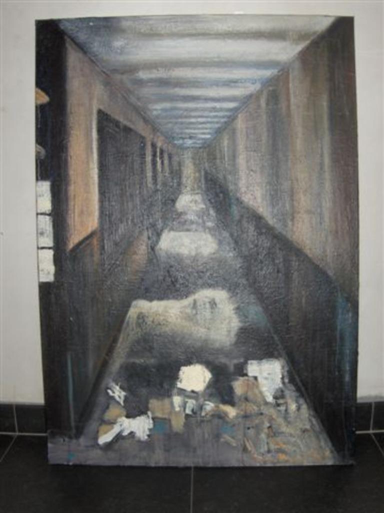 schilderij  op doek, Antiek en Kunst, Ophalen