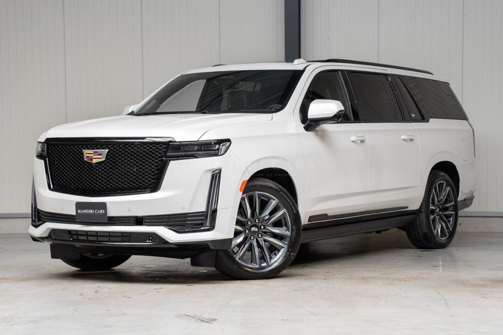 Cadillac Escalade ESV Sport Platinum LICHTE VRACHT 4 PLAATS, Auto's, Cadillac, Bedrijf, Escalade, 360° camera, 4x4, ABS, Achteruitrijcamera
