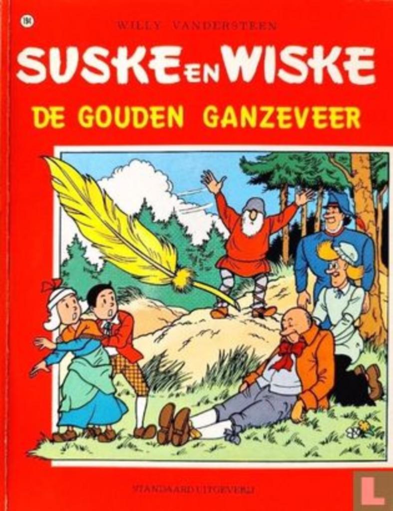 de gouden ganzeveer nr 194  1st druk, Eén stripboek, Ophalen of Verzenden, Nieuw, Willy Vandersteen