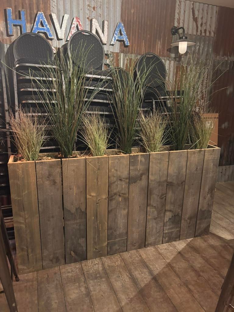 Plantenbak van steigerhout, Tuin en Terras, Ophalen, Gebruikt, 100 cm of meer, 60 cm of meer