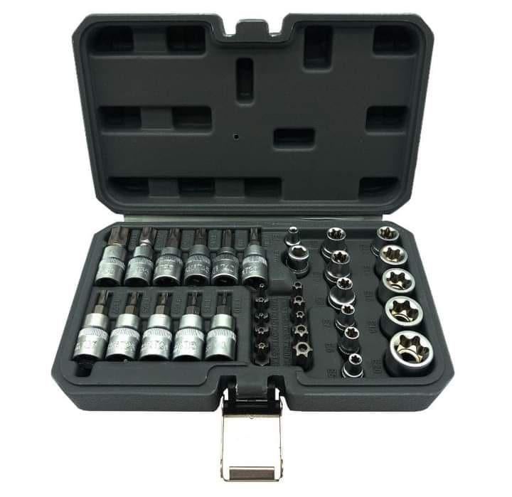 Coffret d’embouts mâles et femelles Tork 34 pièces, Ophalen, Nieuw