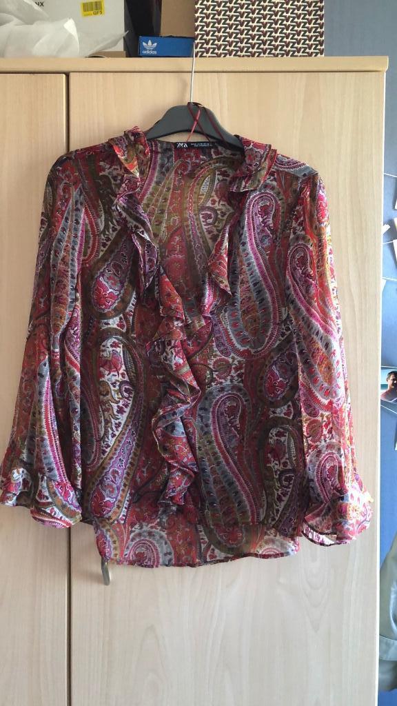 Rode bloes Zara maat XS, Kleding | Dames, Zara, Ophalen of Verzenden, Zo goed als nieuw, Maat 34 (XS) of kleiner