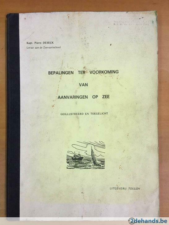 Bepalingen ter voorkoming van aanvaringen op zee, , Auteur:, Livres, Transport, Utilisé, Envoi