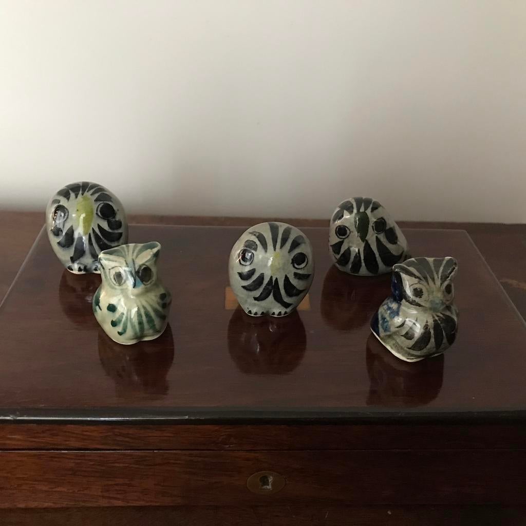 Vintage miniatuur uiltjes Keramiek, Mexico, Enlèvement ou Envoi, Comme neuf