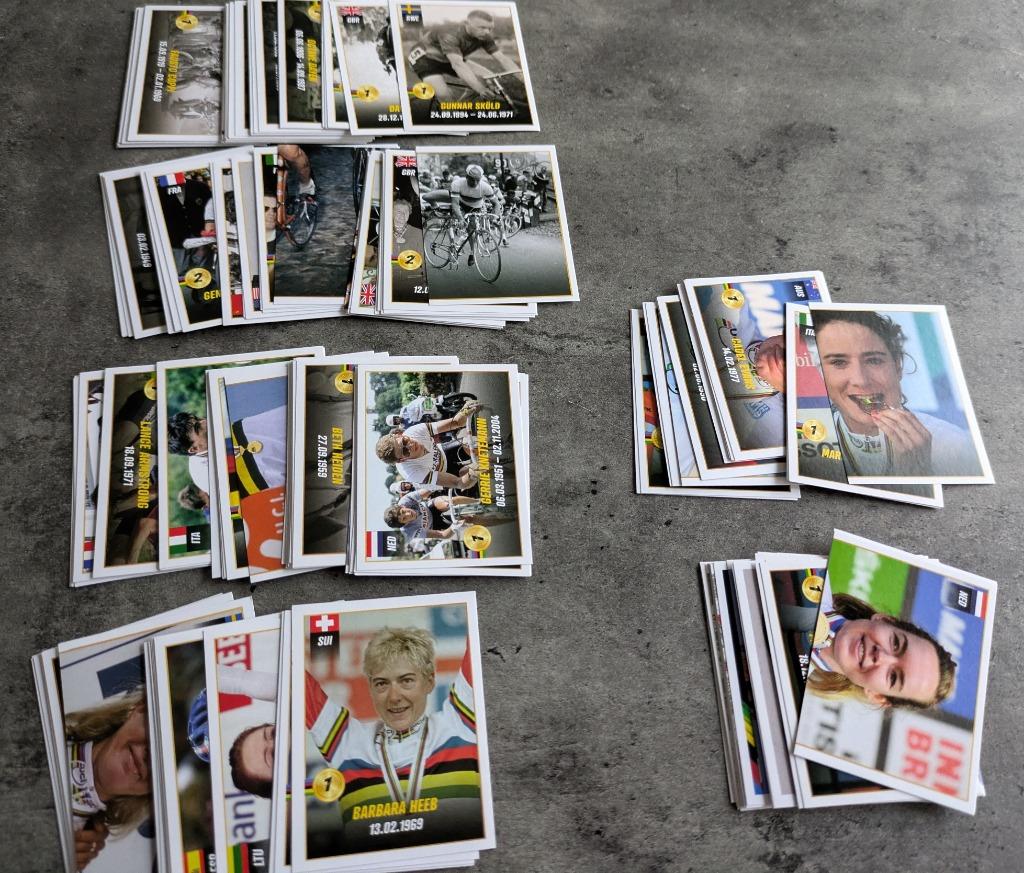 PANINI WIELRENNERS REEKS UCI volledige losse set 155 sticker, Verzamelen, Verzenden