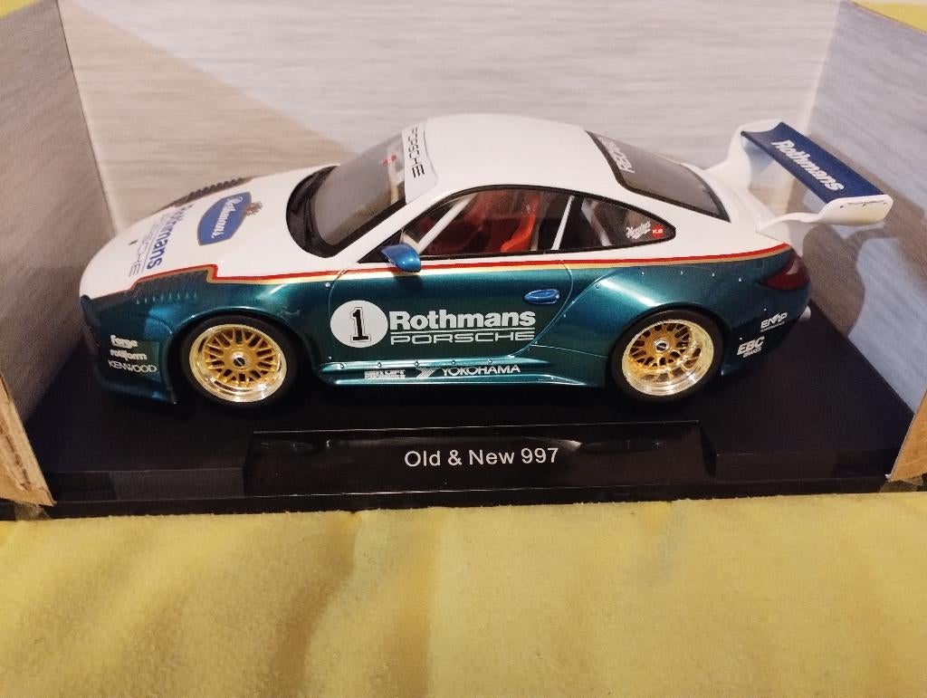 Porsche 911(997) #1 RWB Old & New “Rothmans” 1-18 MCG Models, Ophalen of Verzenden, Nieuw, Auto, Overige merken