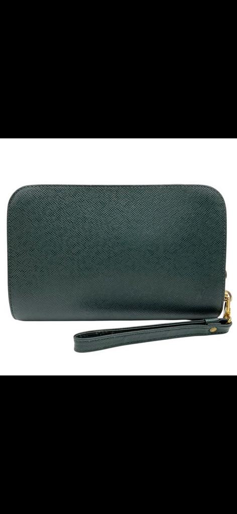 Louis vuitton, Handtassen en Accessoires, Portemonnees, Gebruikt, Leder, Groen, Ophalen