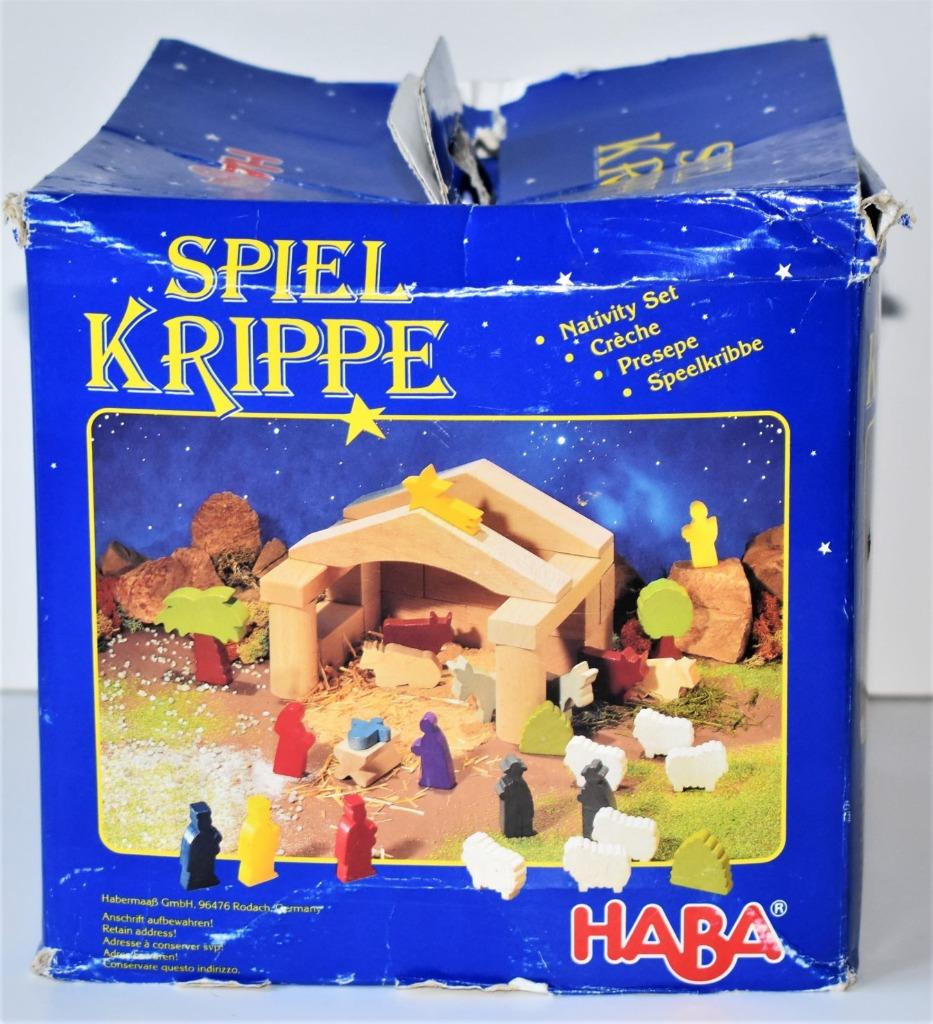 Haba : kerstkribbe - kerststal in natuurlijk hout, +2 jr, Enlèvement ou Envoi, Comme neuf
