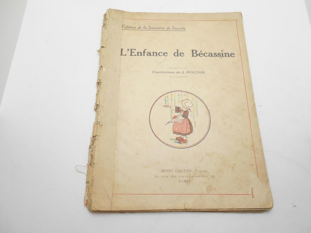 ancien livre "L'enfance de Becassine " 1913, Une BD, Enlèvement ou Envoi, Utilisé