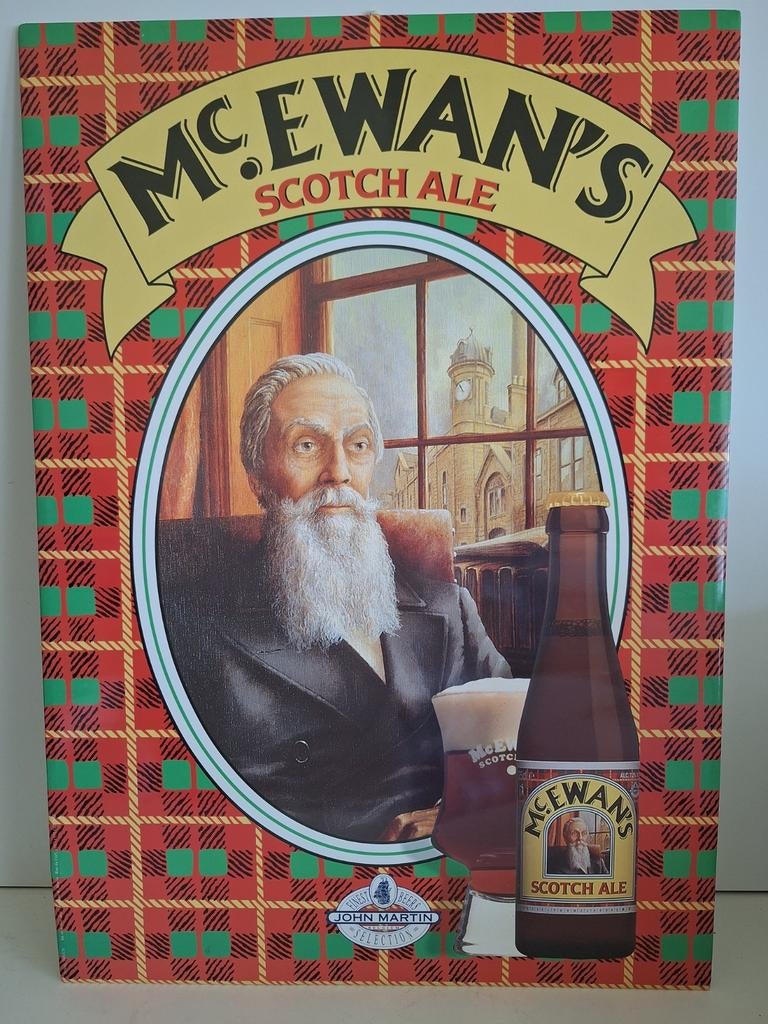 Bier reclamebord MC Ewans scotch ale brouwerij John Martin, Collections, Enlèvement ou Envoi, Comme neuf