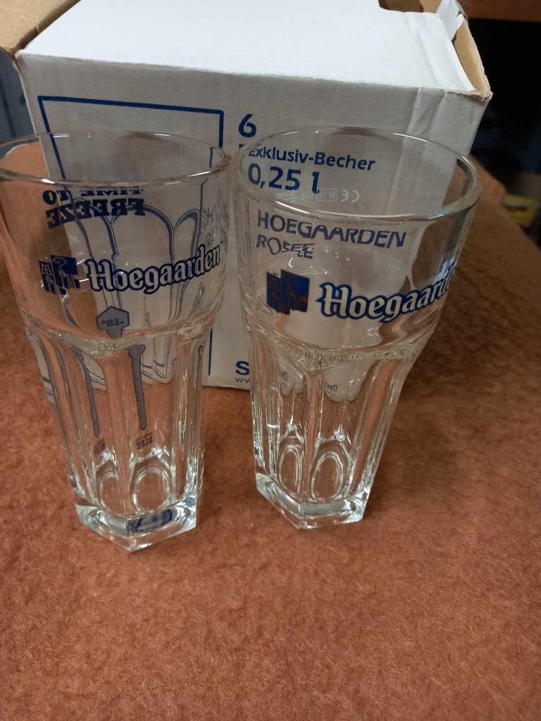 Verres Hoegaarden  0,25 l, Enlèvement, Comme neuf, Verre à bière