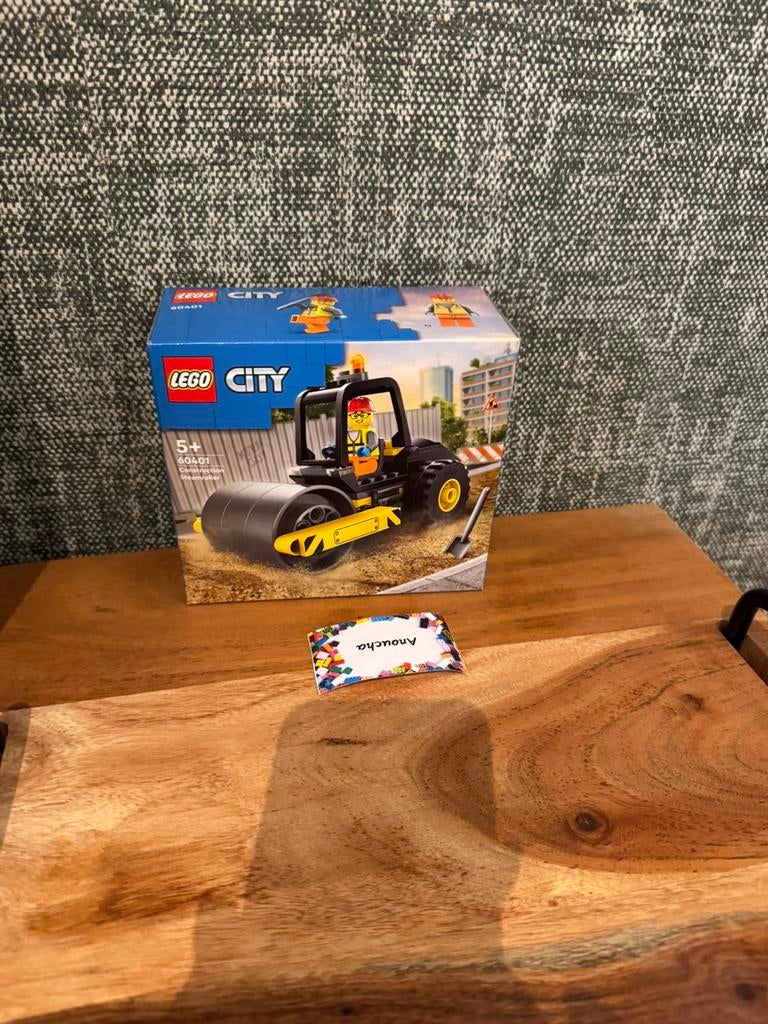 Lego 60401 construction steamroller, Ophalen of Verzenden, Nieuw, Complete set, Lego