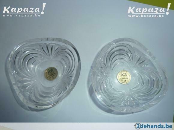 Kristal schaaltjes RCR 24% pbO, Antiek en Kunst, Ophalen of Verzenden
