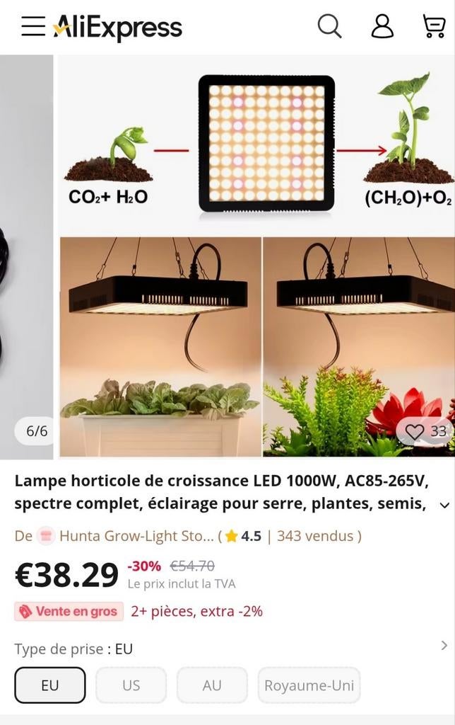 Lampe horticole de croissance LED, Enlèvement ou Envoi, Neuf