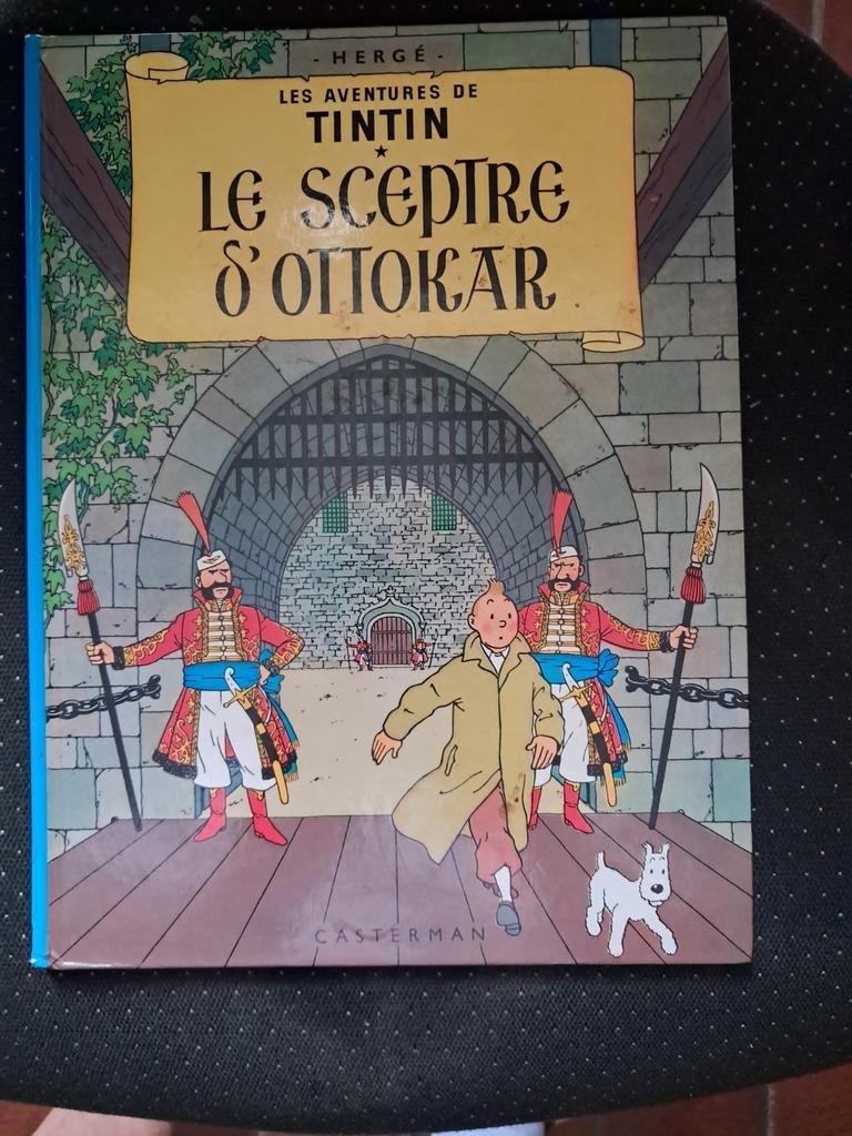 TINTIN  Le sceptre d ottokar CARTONNE, Boeken, Ophalen of Verzenden, Gelezen