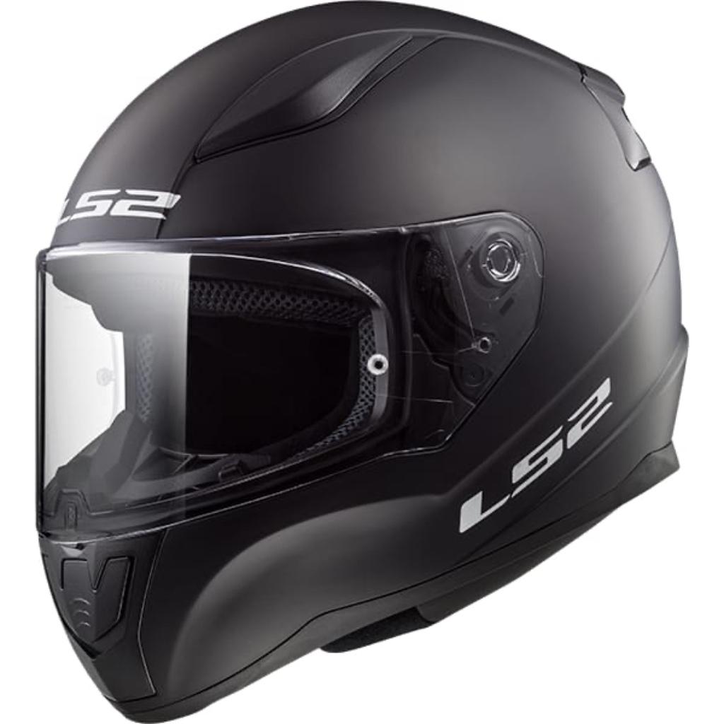 Kinderhelm: LS2 FF353J Rapid Mini Mat Zwart, Motos, Autres marques, M, Seconde main, Casque intégral