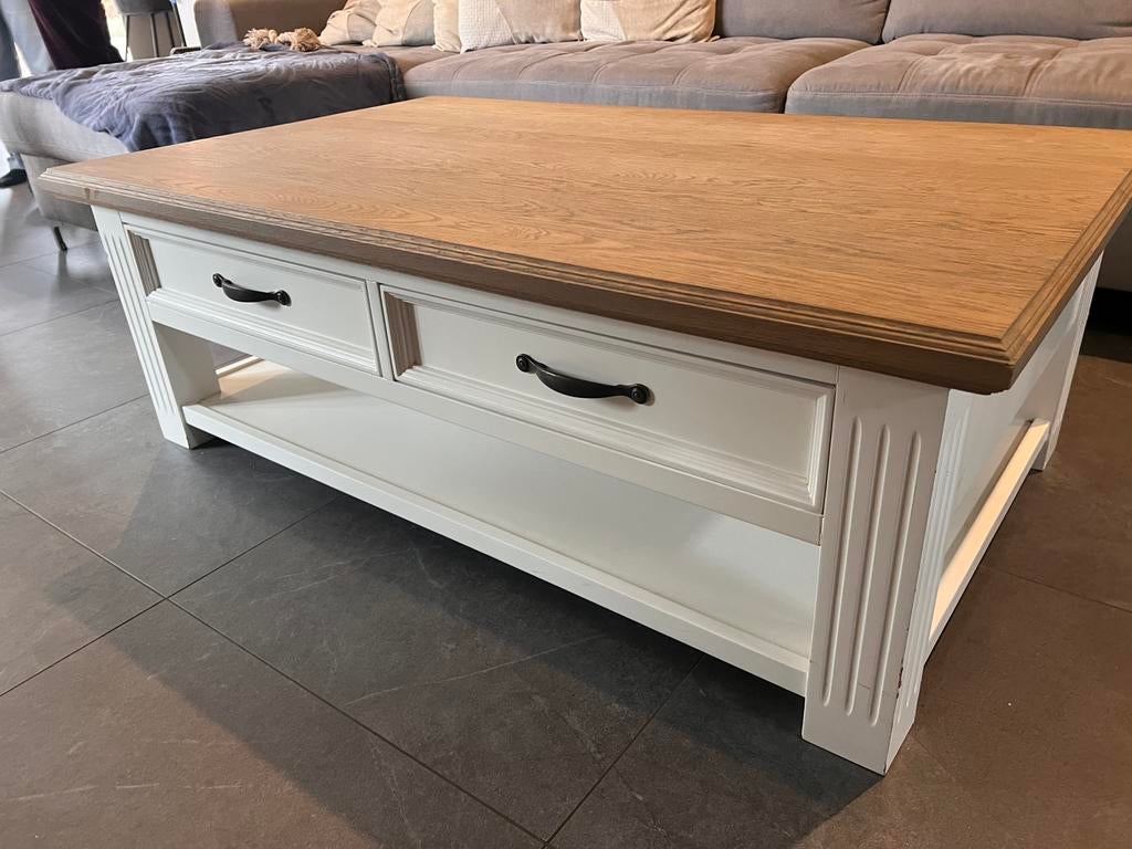 XO Interior Chic Oak salontafel, Huis en Inrichting, Ophalen, 100 tot 150 cm, 50 tot 75 cm, Eikenhout